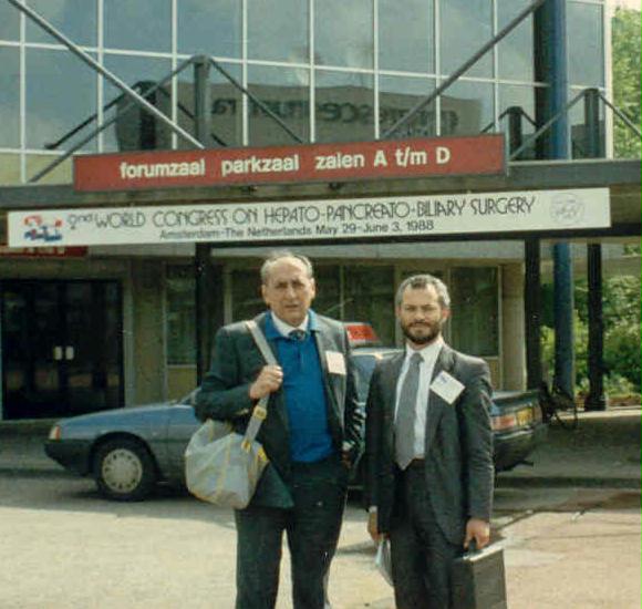 Il dott. Pietrantoni al II Congresso mondiale di Hepato-pancreatico-biliary surgery. Amsterdam, 1988
